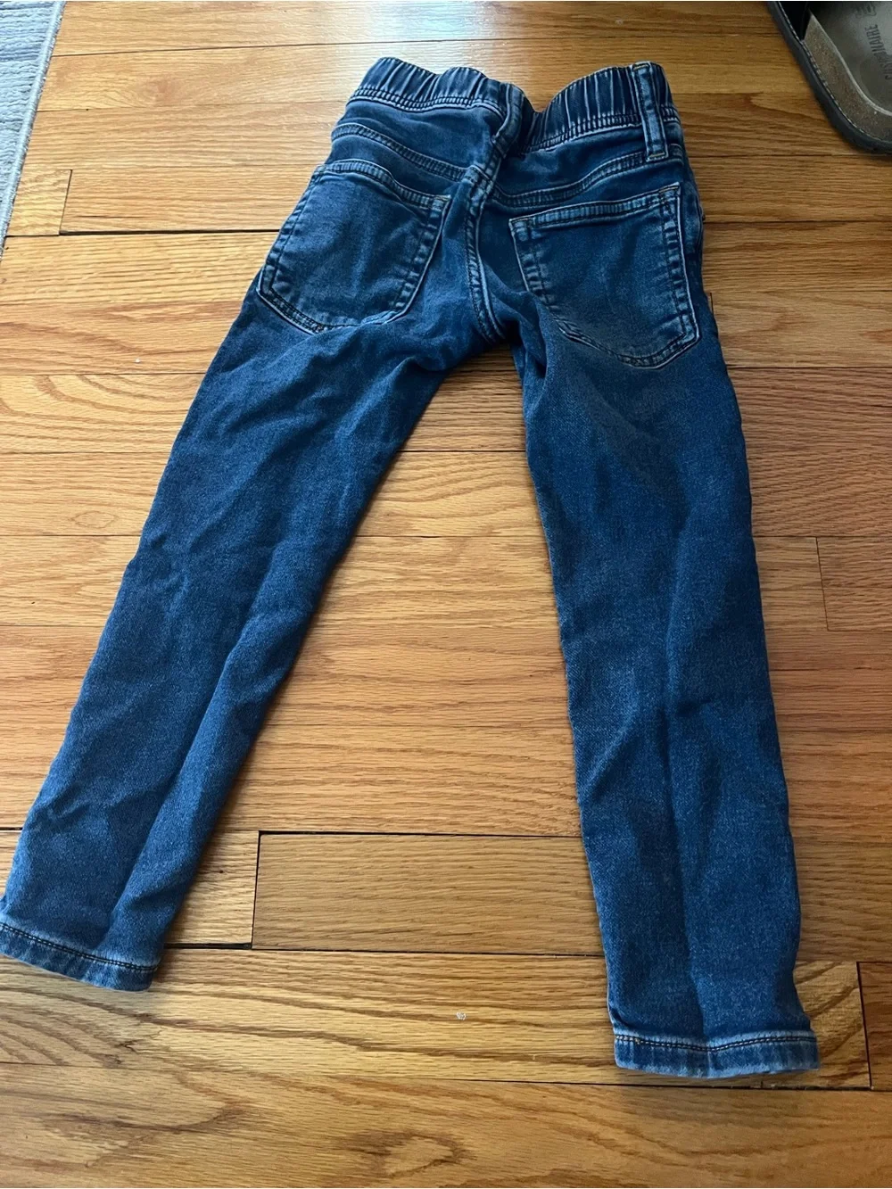GAP Kids Dark Blue Denim Joggers with Drawstring